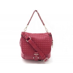 SAC MAC DOUGLAS MANDALA CUIR ROUGE 