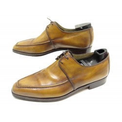 CHAUSSURES BERLUTI DEMESURE RICHELIEU 2 OEILLETS 7 40.5 41 FIN MARRON SHOE 1680€