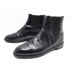 CHAUSSURES PARABOOT BOTTINES JODHPUR 43 EN CUIR NOIR LEATHER BOOTS SHOES 390€