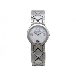 MONTRE CHRISTIAN DIOR SHELL LETTER D86100 24 MM EN ACIER STEEL QUARTZ WATCH