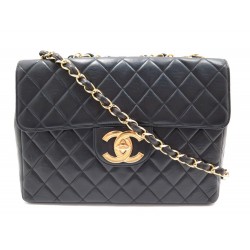 SAC A MAIN CHANEL TMELESS JUMBO CUIR NOIR 