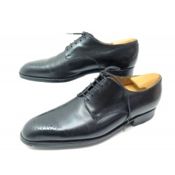 CHAUSSURES JM WESTON 577 DERBY 6.5D 41 CUIR NOIR + EMBAUCHOIRS SHOES 735€