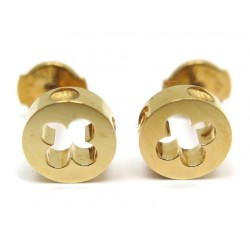 NEUF BOUCLES D'OREILLES LOUIS VUITTON PUCE EMPREINTE Q96578 EN OR EARRINGS 1050€