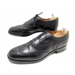 CHAUSSURES CHURCH'S BURWOOD RICHELIEU 9.5G 43.5 LARGE EN CUIR NOIR SHOES 620€