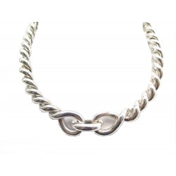 NEUF COLLIER HERMES TORSADE EN ARGENT MASSIF 925 182 GR SILVER NECKLACE 2950€