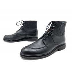 CHAUSSURES PARABOOT CHANTILLY BOTTINES 168582 7.5 UK 41 FR CUIR NOIR BOITE 350€