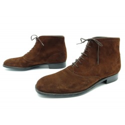 NEUF CHAUSSURES BOTTINES JM WESTON 10D DAIM 