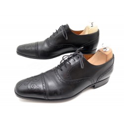 CHAUSSURES JM WESTON RICHELIEU 416 BOUT FLEURI CUIR NOIR 