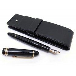  STYLO PLUME MONTBLANC A PISTON + ETUI CUIR 