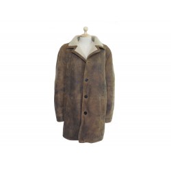 MANTEAU NEIL BARRETT CUIR PEAU LAINE 