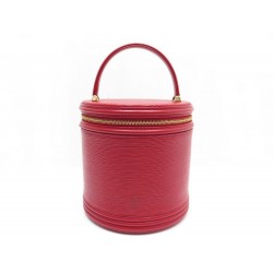 NEUF SAC A MAIN LOUIS VUITTON VANITY CANNES EN CUIR EPI ROUGE TROUSSE BAG 1780€