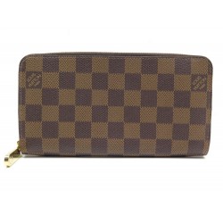 NEUF PORTEFEUILLE LOUIS VUITTTON ZIPPY DAMIER MARRON 