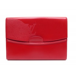 NEUF SAC POCHETTE A MAIN LOUIS VUITTON ACROPOLE LIGNE OPERA CUIR EPI ROUGE 1630€