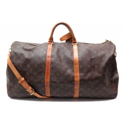 SAC DE VOYAGE A MAIN LOUIS VUITTON KEEPALL 60 MONOGRAM BANDOULIERE 