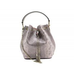 NEUF SAC A MAIN BULGARI SERPENTI FOREVER BUCKET BANDOULIERE CUIR METALLIC 1800€