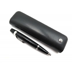 NEUF STYLO A BILE MONTBLANC BOHEME 5055 PIERRE NOIRE ETUI EN CUIR NOIR PEN 655€