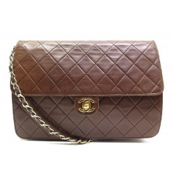 SAC CHANEL TIMELESS CUIR MARRON 