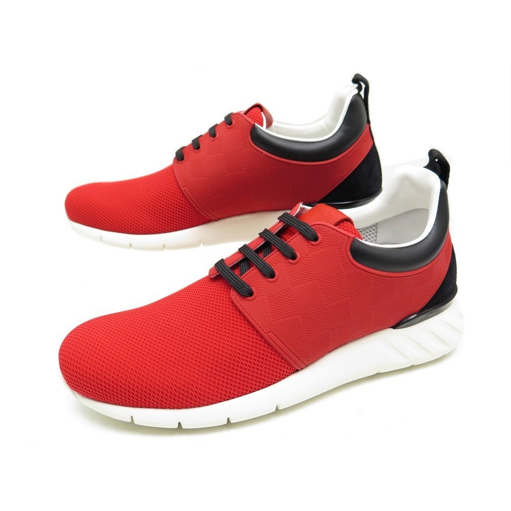 Run away low trainers Louis Vuitton Red size 41 EU in Polyester