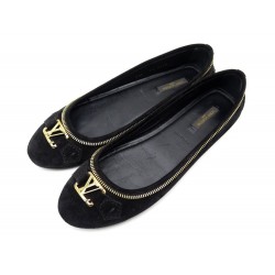 NEUF CHAUSSURES LOUIS VUITTON 39.5 BALLERINES OXFORD FLAT BALLERINA SHOES 450€