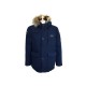 BLOUSON MUSEUM ANTARTICA 19585 52 L BLEU MANTEAU DOUDOUNE FOURRURE COAT 650€