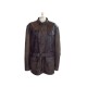 MANTEAU MATCHLESS XL PEAU LAINE CUIR MARRON 