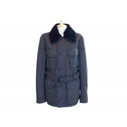 NEUF MANTEAU BELSTAFF CIRCUITMASTER C77N0142 50 L EN LAINE GRISE WOOL COAT 1320€