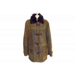 NEUF MANTEAU MARLBORO CLASSIC DUFFLE COAT 52 L CUIR MOUTON RETOURNE COAT 1400€