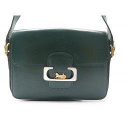 NEUF SAC A MAIN CELINE 2018 SMALL SULKY BANDOULIERE EN CUIR VERT HAND BAG 2385€