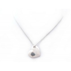 COLLIER TIFFANY & CO PENDENTIF COEUR ET CHAINE 40CM ARGENT MASSIF NECKLACE 320€