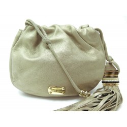 SAC A MAIN JIMMY CHOO POCHETTE BANDOULIERE CUIR BRONZE LEATHER PURSE 895€