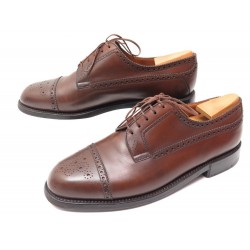 CHAUSSURES JM WESTON 579 DERBY BOUT DROIT 9D 43 EN CUIR EMBAUCHOIRS SHOES 680€