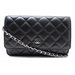 NEUF SAC CHANEL WOC CUIR NOIR 