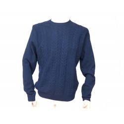 PULL ERIC BOMPARD COL ROND 52 L EN CACHEMIRE BLEU MARINE HOMME MEN CASHMERE 250€