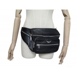 NEUF SAC BANANE ZADIG & VOLTAIRE BUBBLE PORTE CEINTURE EN CUIR LEATHER BAG 295€