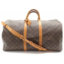 SAC DE VOYAGE LOUIS VUITTON KEEPALL 55 BANDOULIERE MONOGRAM LV 