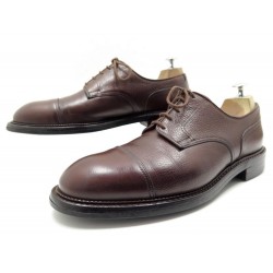 CHAUSSURES PURDEY BY CROCKETT & JONES DERBY 9.5E 43.5 CUIR DAINITE SHOES 485€