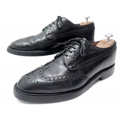 CHAUSSURES CHURCH'S GRAFTON 9F 43 DERBY BOUTS FLEURIS CUIR NOIR SHOES 690€