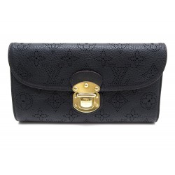  PORTEFEUILLE LOUIS VUITTON AMELIA CUIR NOIR