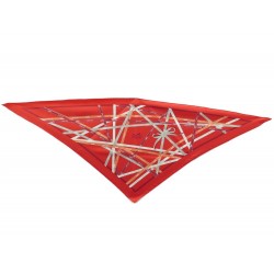 NEUF FOULARD HERMES TRIANGLE BOLDUC ROUGE 