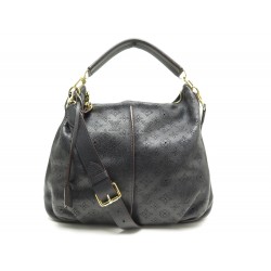 SAC A MAIN LOUIS VUITTON SELENE EN CUIR MAHINA NOIR + POCHETTE HAND BAG 2850€