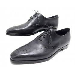 CHAUSSURES BERLUTI ALESSANDRO PERFORATION 9.5 43.5 RICHELIEU NOIR SHOES 1580€