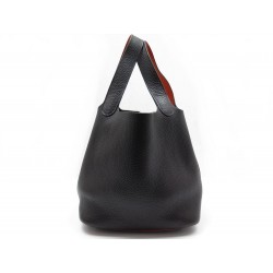 NEUF SAC A MAIN HERMES PICOTIN 22 MM EN CUIR TAURILLON CLEMENCE MARRON BAG 2650€