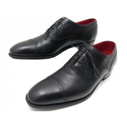 CHAUSSURES JM WESTON 478 RICHELIEU PERFORE 8.5E 42.5 CUIR GRAINE NOIR SHOES 790€