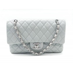 SAC A MAIN CHANEL TIMELESS CLASSIQUE 25 CM CUIR CAVIAR GRIS 2.55 HAND BAG 4800€