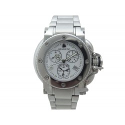 MONTRE AQUANAUTIC BARA CUDA CHRONOGRAPHE 36 MM QUARTZ ACIER WATCH + BOITE 1890€