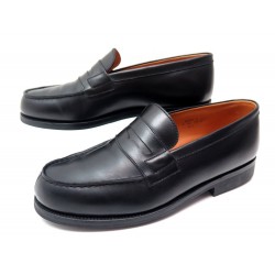 CHAUSSURES MANUFACTURE JM WESTON 179 MOCASSINS 5.5D 39.5 EN CUIR NOIR SHOES 590€