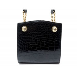 SAC A MAIN JITROIS EN CUIR DE CROCODILE POCHETTE SOIREE 