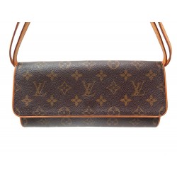 POCHETTE LOUIS VUITTON FLORENTINE 24.5CM TOILE MONOGRAM MARRON SMALL PURSE 500