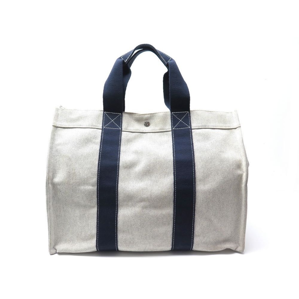 Sac A Main Hermes Toto Gm 50 Cm Porte Epaule Toile