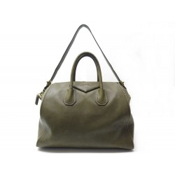 SAC A MAIN GIVENCHY ANTIGONA GM BANDOULIERE PORTE EPAULE CUIR KAKI HANDBAG 2190€